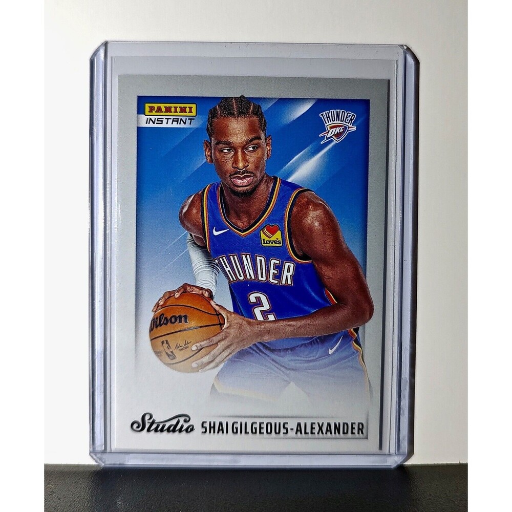 Shai Gilgeous-Alexander 2024-25 Panini NBA Studio #10 Card OC Thunder 1/275
